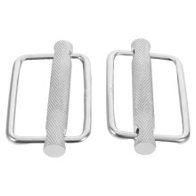 2 Pack Stainless Steel Scuba Diving Buckles with Knurled NonSlip Grip for Weight Belts and DIY Clothing