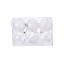 DIY Fillable Christmas Ornaments, Multi-purpose Holiday Decor, Shatterproof Plastic Baubles for Creative Christmas Tree and Home Decoration, 6 Clear B