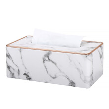 Stijlvolle decoratieve tissuehouder, rechthoekige tissuebox voor thuis en op kantoor met geïntegreerde bodemdeksel, magnetische tissuehouder aan de