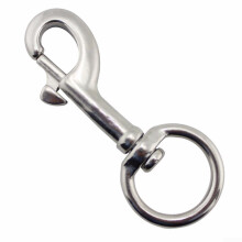 316 Stainless Steel Swivel Snap Hook with Rotating Eye Bolt for Scuba Diving and Snorkeling Weight Belts (91mm)