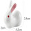 Ceramic Chopstick Rest Stand for Dining Table, Creative White Holder Pillow, 2x4.2x3.4cm 5