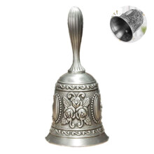 Cloche à main dorée élégante pour service de table, cloche d'appel extra forte multifonctionnelle en métal de haute qualité