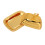 Goldfarbenes Obsttablett, europäischer Stil, 6