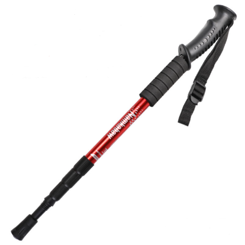Bengala de caminhada com cabo ergonômico e ajustável, com design de fixação dupla.