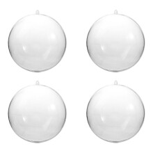 Ornamente din plastic transparent, rezistente la spargere, cu bile, pentru decorațiuni de evenimente, proiecte DIY, cu funcție de deschidere