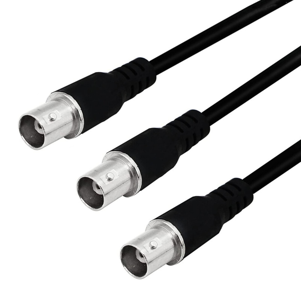 Bnc Male To Female Splitter Cable 1 To 2 Coaxial Extension For Cctv With Dual Output And Stable Video Transmission 9323874622750