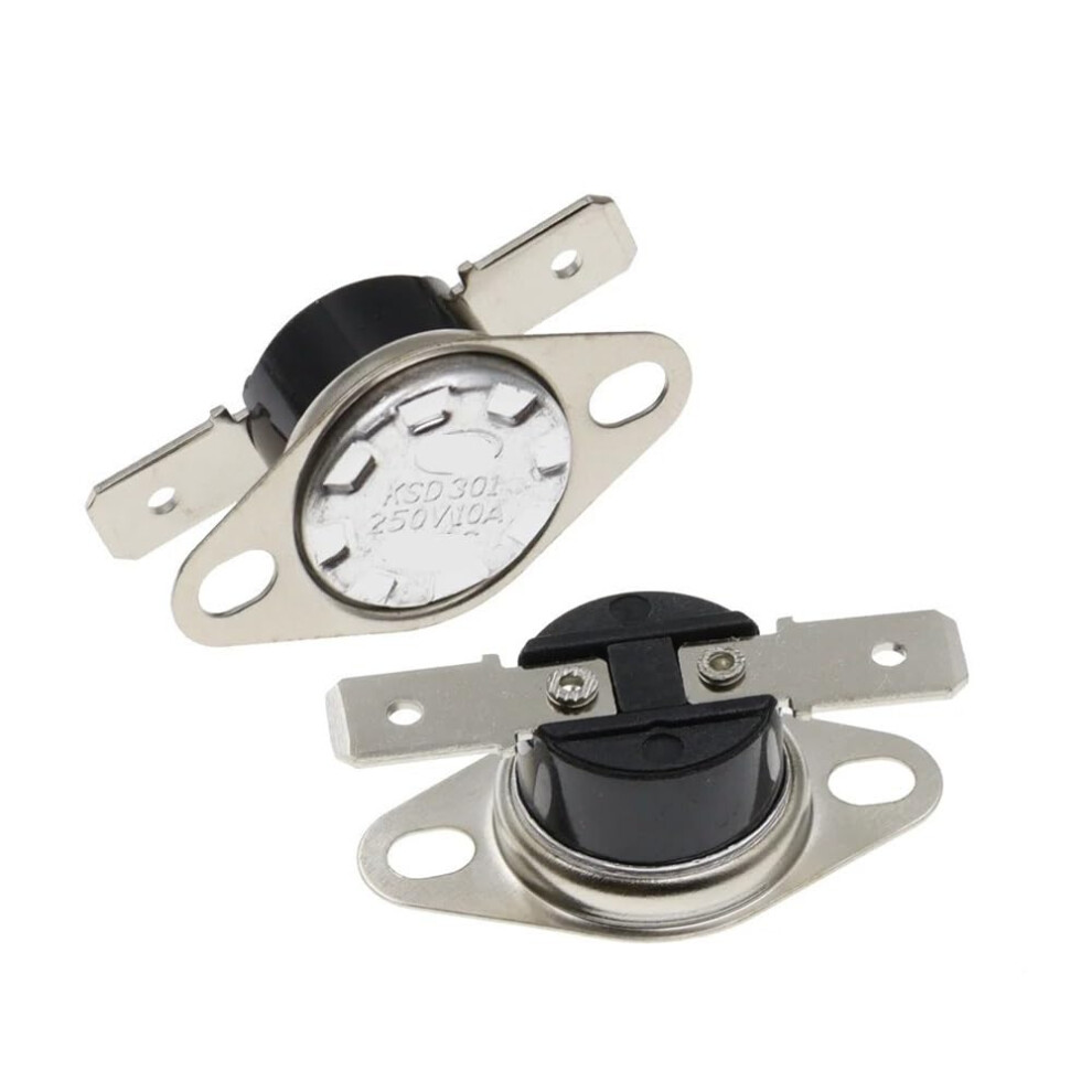 10Pcs Ksd301 Thermostat Switch 60C Normally Open 10A 250V Precise Temperature Control Sensor 9339159838938
