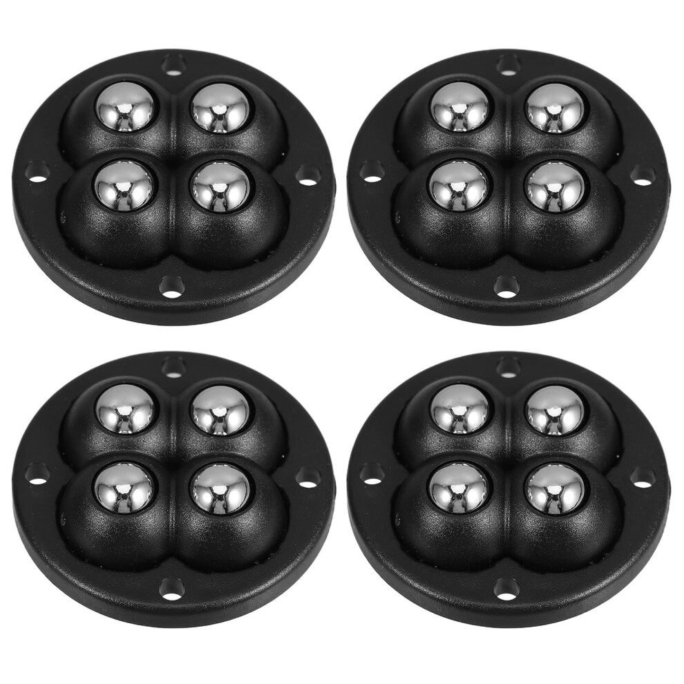 Black Rotating Stainless Steel Pulleys For Moving Household Items 9001264577506