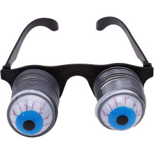 Halloween Novelty Glasses with Wobbly Spring Eyes for Costume Party Carnival Plastic Toy