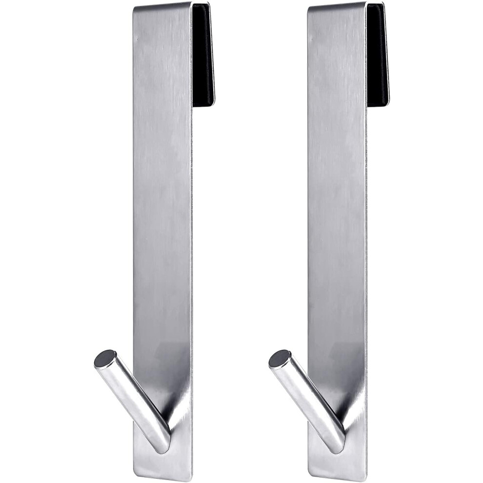 Over Door Hooks For Bathroom Shower, Extended Over Door Hooks 7.5 Inch For Frameless Glass Shower Door, No Drilling Stainless Steel Towel Hangers With 9454554861111
