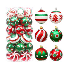 Boules de Noël décoratives, boules à paillettes de taille universelle pour la décoration du sapin, boules incassables à suspendre, décorations