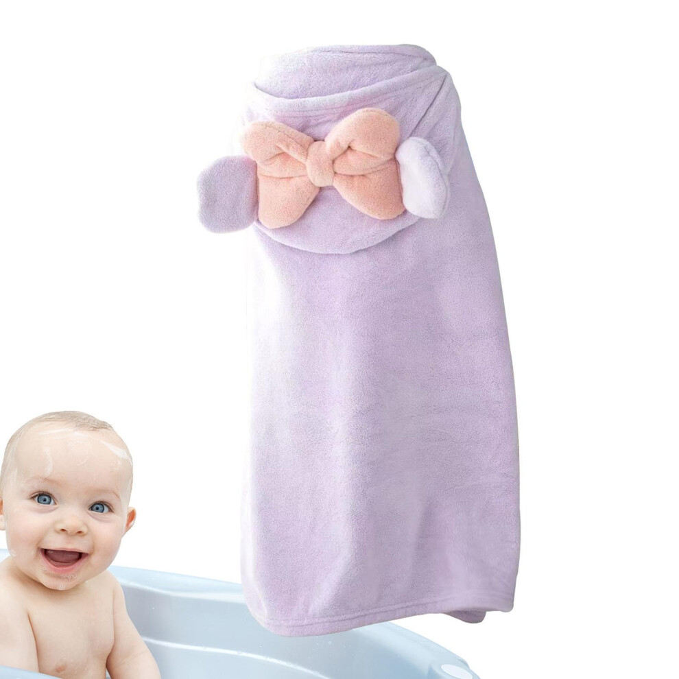 Kids Hooded Bath Towel Poncho  Cartoon Animal Swim Cape for Boys and Girls  Thick Absorbent Spa and Pool Robe