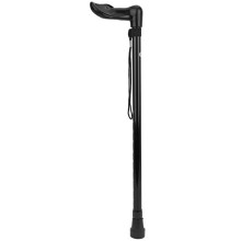 Canne de marche pliable, cadre en alliage d'aluminium renforcé, poignée ergonomique pour une marche confortable, embout en caoutchouc antidérapant