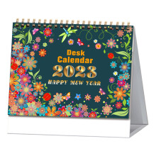 Organizzatore da scrivania: calendario da scrivania con splendide stampe floreali, design compatto a libro, un regalo perfetto per i propri cari.
