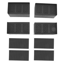 Elevadores de móveis resistentes para elevar camas, sofás e mesas. Elevadores de cama antiderrapantes com design empilhável e cantos arredondados