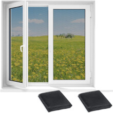Selbstklebendes Fenstergewebe, flexible Montage für alle Fenster und Türen, atmungsaktives Material für klare Sicht und optimale Luftzirkulation,