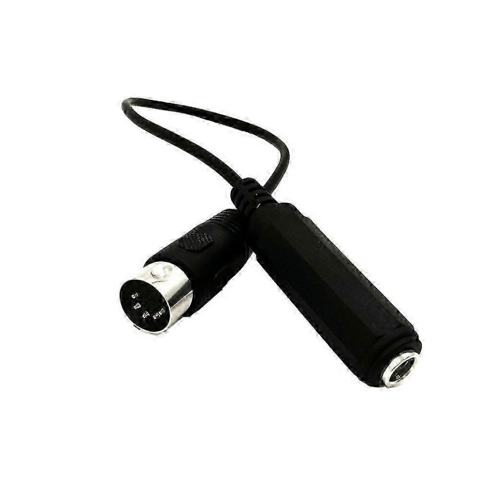 6.35Mm Trs Female To 5Pin Din Cable Adapter Cord Support 2 Way Conversion Szrh A-J 6935161373837