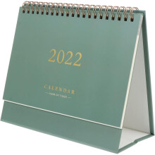 Calendario da tavolo 2024-2025, calendario da scrivania con rilegatura a spirale doppia, design fronte-retro per un migliore utilizzo dello spazio,