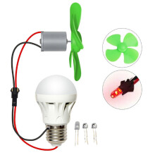 Mini éolienne 12 V bricolage, petite turbine éolienne, modèle pédagogique LED
