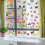 Seasonal Window Clings Flower Pattern Easy Application Safe-B 3