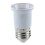 Adaptateur prolongateur de douille E27 à E27, couleur argentée, blanc 1