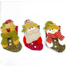 Șosete de Crăciun, stil clasic de Crăciun, decor cu șosete mini, material de înaltă calitate, design 3D, ușor de utilizat, ideale pentru