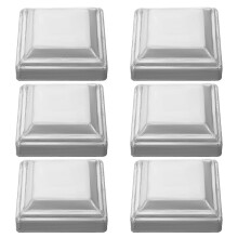 6 pièces de chapeaux de poteau de clôture en fer, embouts métalliques pour clôture, chapeaux de poteau, protège-clôture
