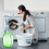 Folding Laundry Bin Household Clothes Container-Orange style 2