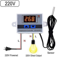 Module numérique XH-W3001 220 de contrôle de température à affichage LED, thermostat de chauffage programmable