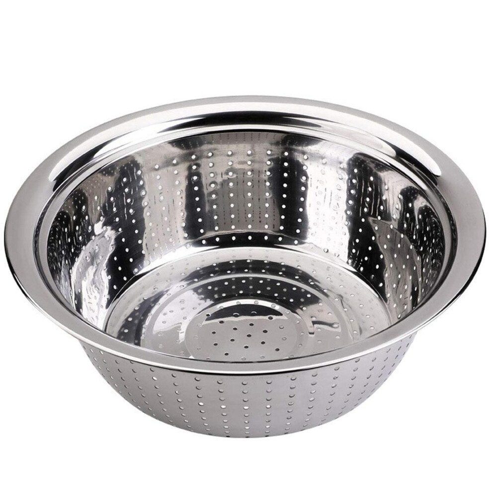 Stainless Steel Strainer Basket 24Cm Kitchen Sink Drain Filter For Pasta Vegetables Fruit 9001264578619