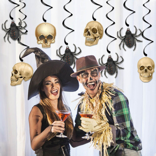 Μαγευτικό πανό για πάρτι Halloween, τρομακτικές διακοσμήσεις που δημιουργούν 1