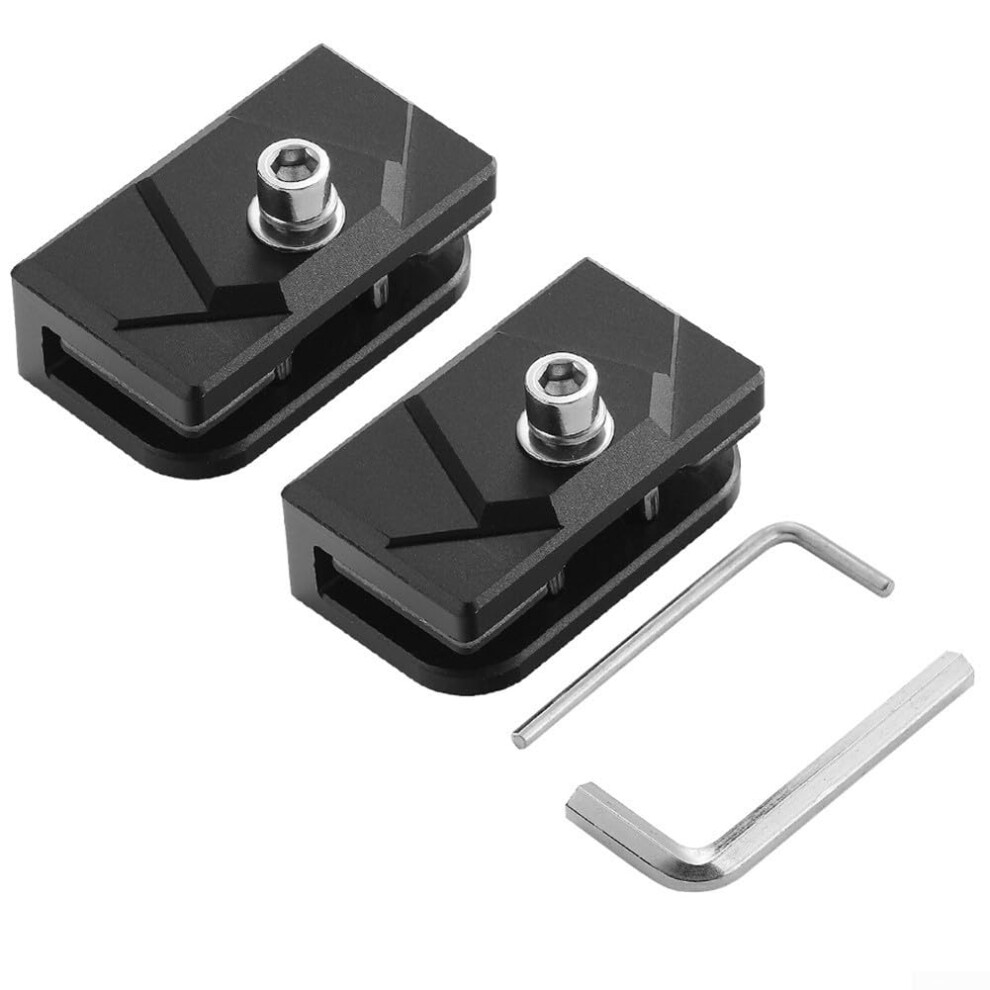 2Pcs Led Hood Brackets 6063 Aluminum Adjustable Nodrill Antislip Pad For Trucks Jeeps Light 9339159840467