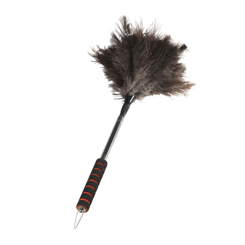 Flexible Natural Feathered Duster With AntiStatic-Long handle