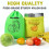 Grocery Bag With Drawstring for Picnics Camping Kitchen-Orange 3