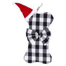 Jumbo Red Plaid Christmas Stocking, High Quality Polyester, Perfect For Hanging On Trees Fireplaces, Large Space For Toys Snacks Gifts