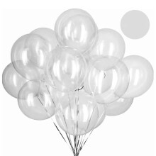 Balões transparentes, balões infláveis de látex de 40 cm (15,7 pol.) para decoração de casamento, artigos de festa duráveis, ideais para