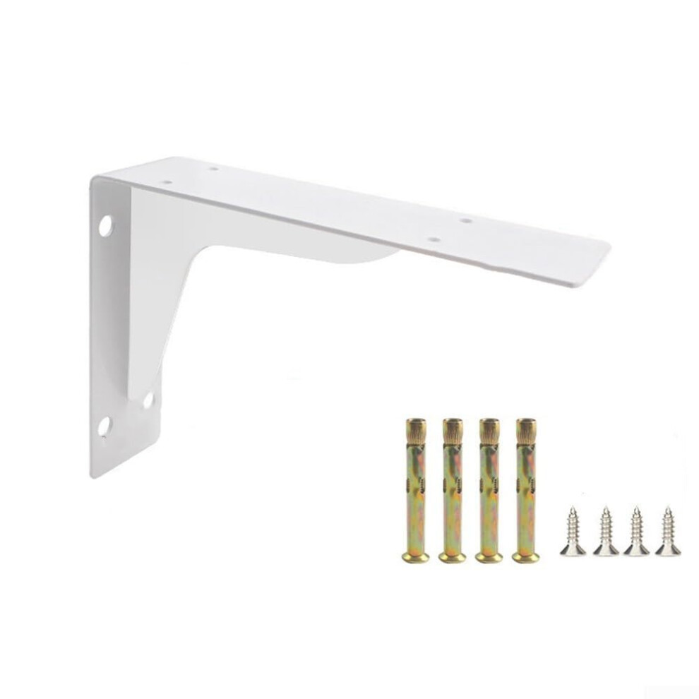 Heavy Duty Triangle Shelf Bracket 8In Wall Mounted Cold Rolled Steel Rack With Rust Resistant Coating For Indoor Outdoor Use 9001264578787