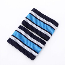Cycling Ankle Leg Band Straps Reflective Latex Pants Clips for Outdoor Bike Riding, 2 Pack Blue