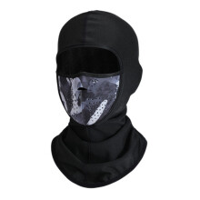 Maschera termica versatile 5 in 1, passamontagna multifunzionale con avvolgimento antivento a 360 e rete nasale traspirante, chiusura magnetica per