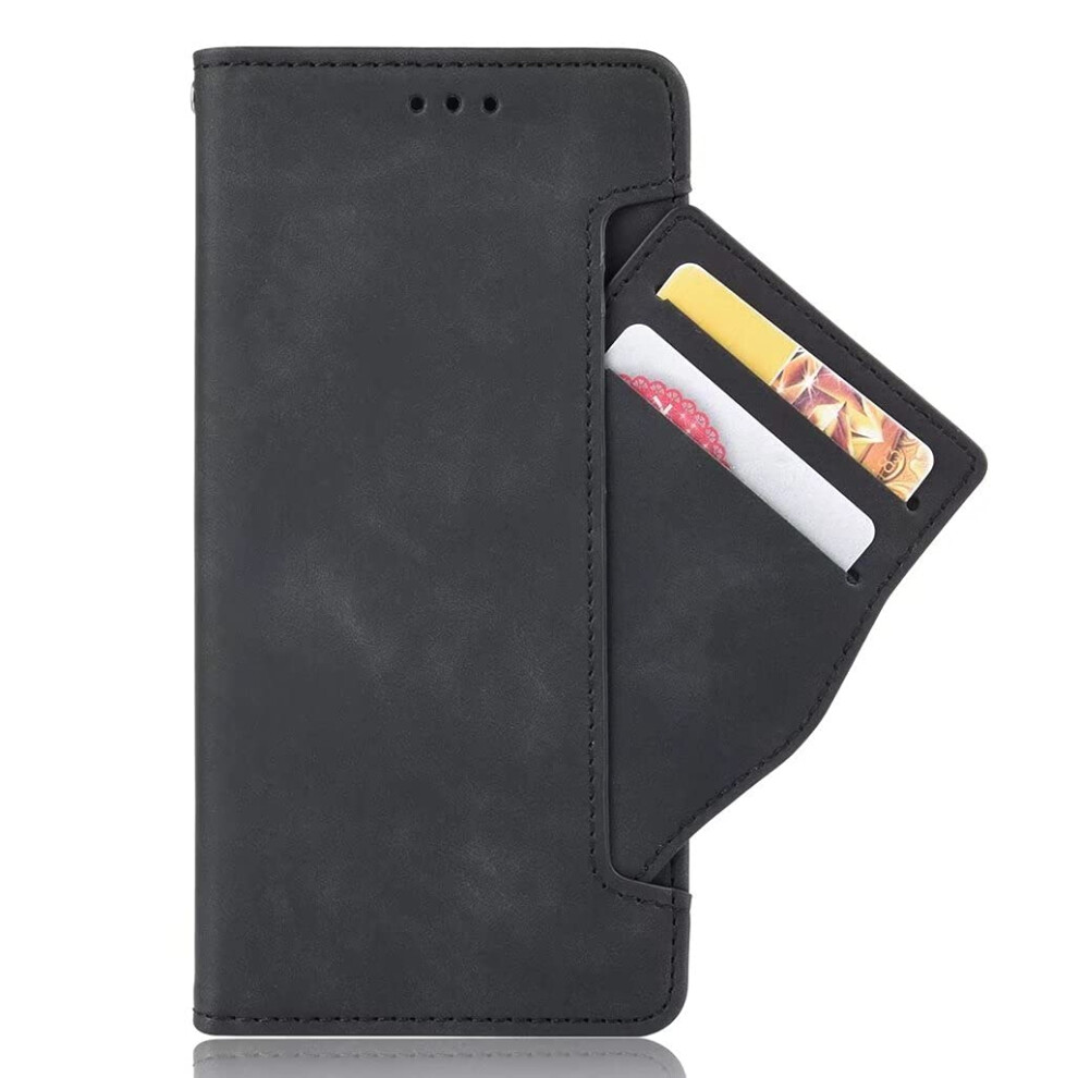 Leather Wallet Flip Case With Kickstand And Card Holder Â For Realme Gt2 Pro Black 9119770396686