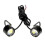 2 Pcs White LED Motorcycle Headlight Spotlight Daytime Running Light 1