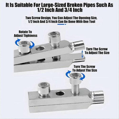 Broken Faucet Removal Tool,Stripped Screw Extractor,Broken Pipe Extractor Tool,Pipe Extractor Set 1set 2