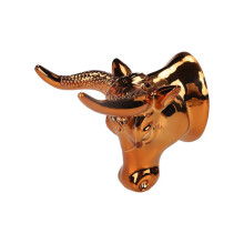 Guitar Hanger Strong Load Bearing Metal Wall Mount Holder for Bass and Ukulele in Bull Shape