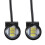 2 Pcs White LED Motorcycle Headlight Spotlight Daytime Running Light 3