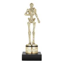 Toyvian Halloween Best Costume Pumpkin Trophy 1 Set Skeleton Awards for Halloween Contest