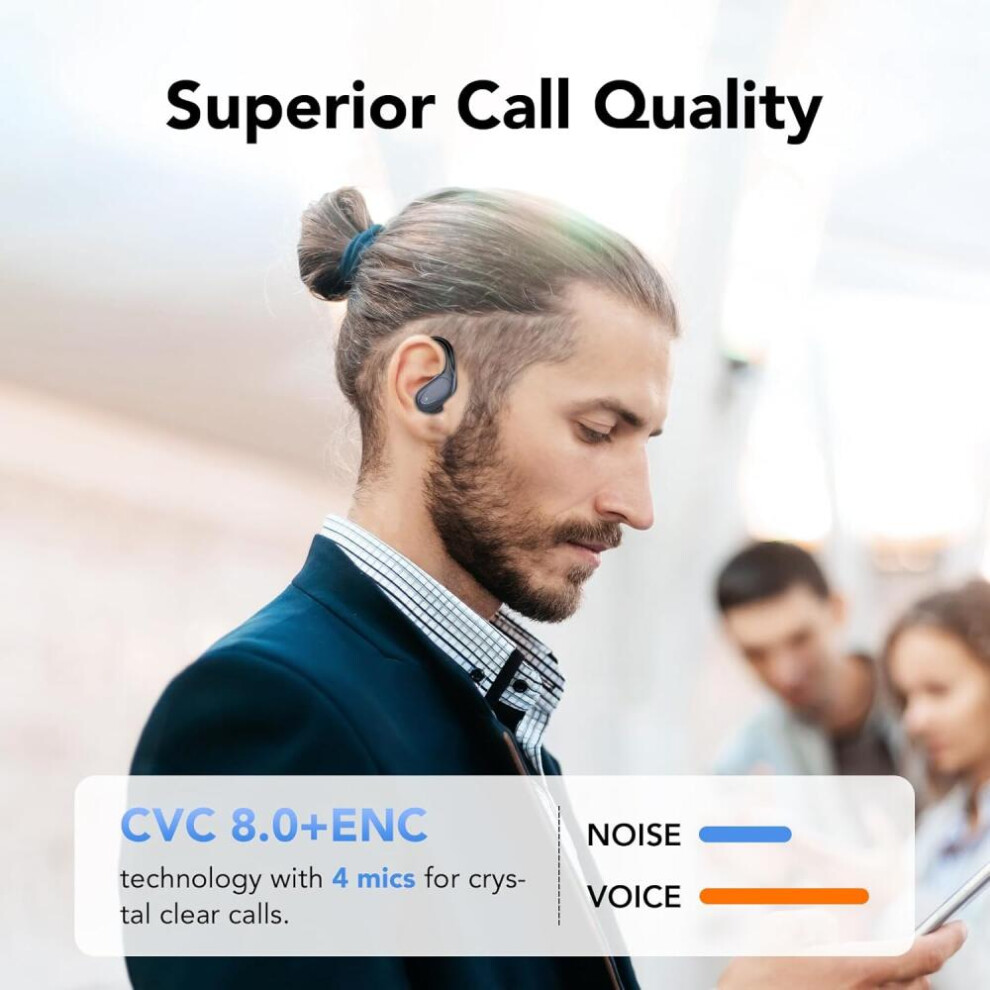 Xmenha Écouteurs Invisibles Sans Fil Bluetooth Dans L'oreille True Mini Wireless Intra-auriculaires Écouteurs Intra-auriculaires Écouteurs