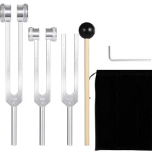 Set of 3 pcs Aluminum Sensory Tuning Forks C 128 256 512