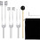 Set mit 3 sensorischen Stimmgabeln aus Aluminium C 128 256 512 1