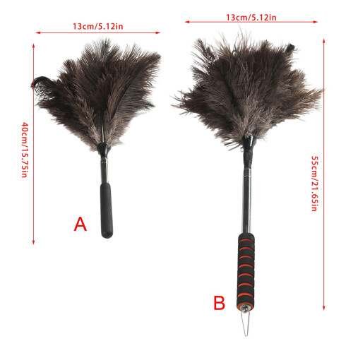 Retractable AntiDust Natural Feathered Cleaning-Short handle 1
