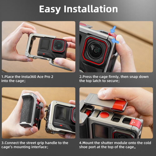 Shockproof Metal Camera Housing Rapid Battery Swaps Design-1 1